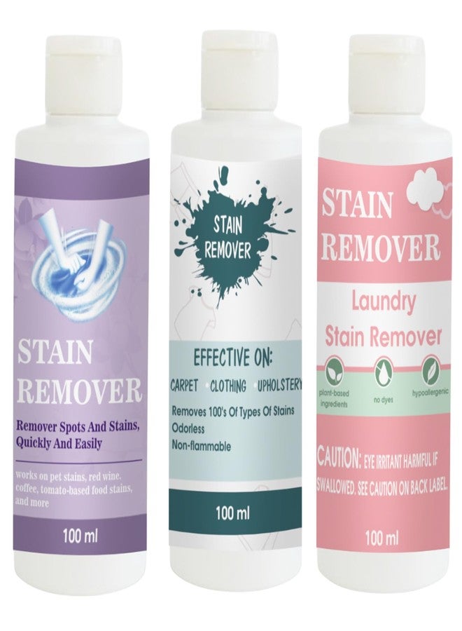 TOOVUS Stain Remover Combo Pack of Purple, Sky and Pink Stain Remover | Multi-Surface Cleaning Solution for Clothes, Fabrics, Upholstery (100 g Each) - Image 1